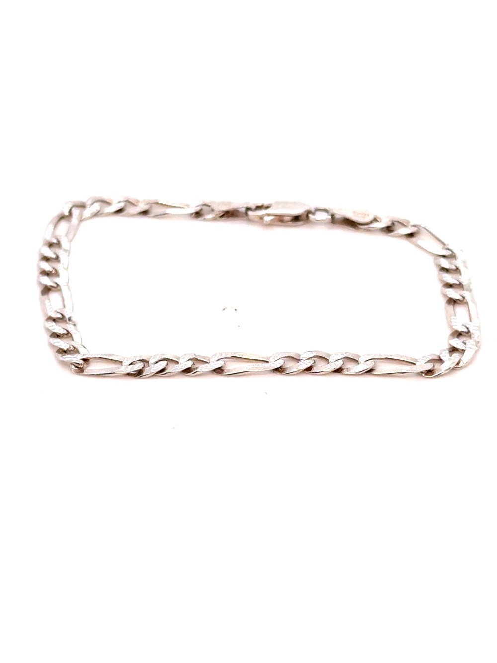 Sterling Silver Figaro Chain Bracelet (4mm)
